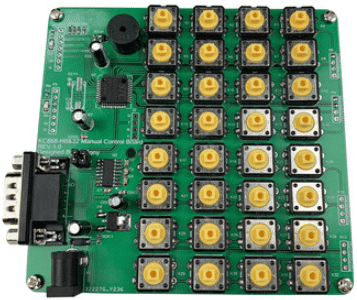 Smart electronic board for manual button control board